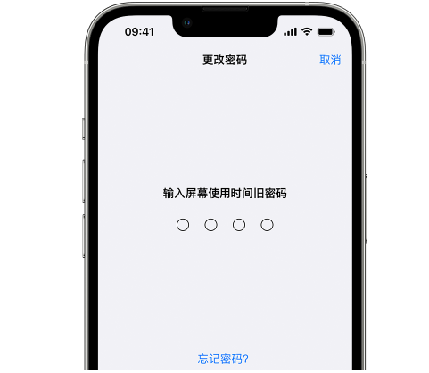 常德iPhone屏幕维修分享iPhone屏幕使用时间密码忘记了怎么办 