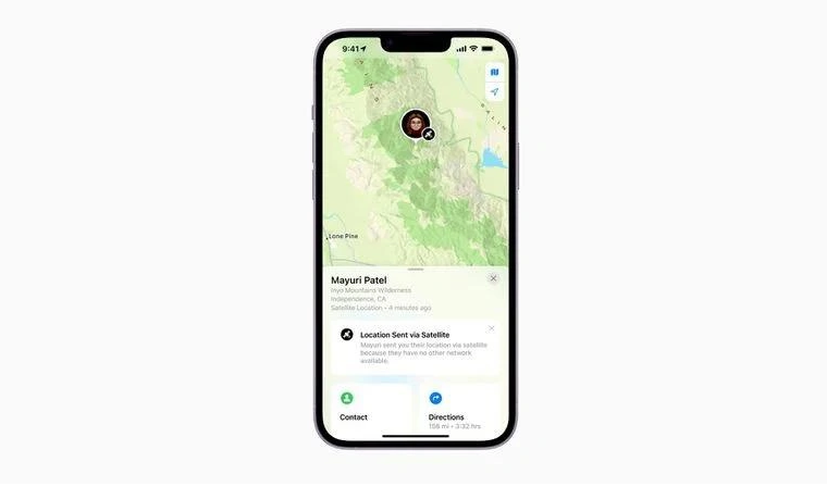 常德苹果14维修分享iPhone14系列中 FindMy功能通过卫星分享位置方法教程 