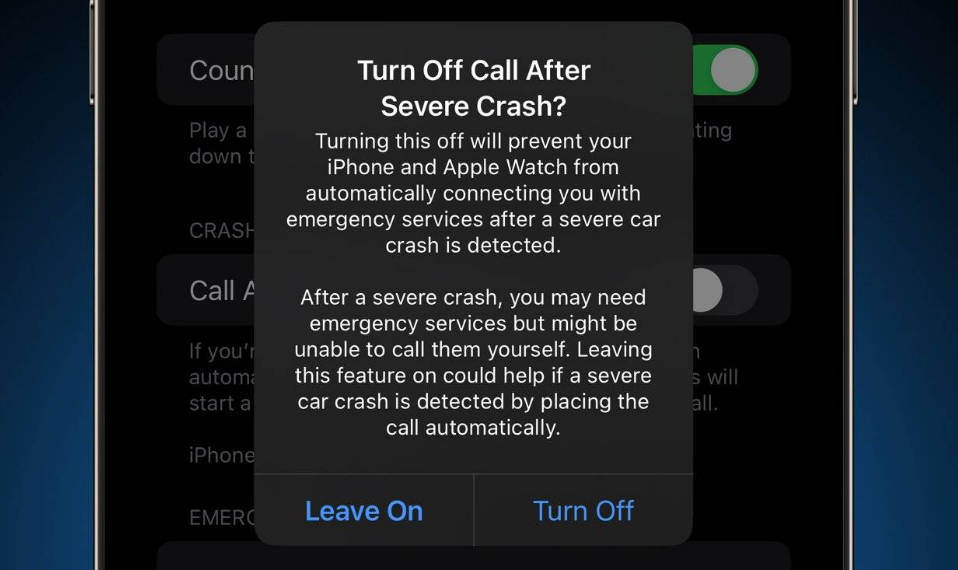 常德苹果14维修分享 iPhone 14 和 Apple Watch 上关闭崩溃检测 
